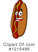 Hot Dog Clipart #1215486 by Vector Tradition SM