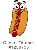 Hot Dog Clipart #1238756 by Vector Tradition SM
