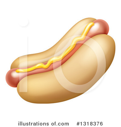 Hot Dog Clipart #1318376 by AtStockIllustration
