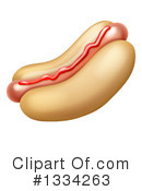 Hot Dog Clipart #1334263 by AtStockIllustration