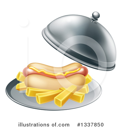 Hot Dogs Clipart #1337850 by AtStockIllustration