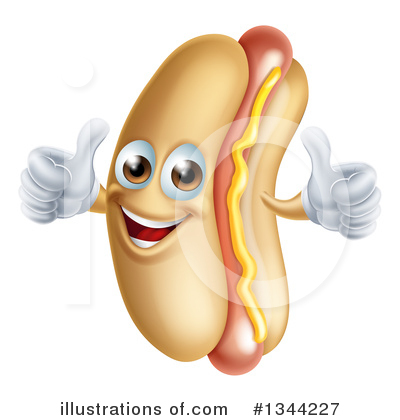 Royalty-Free (RF) Hot Dog Clipart Illustration by AtStockIllustration - Stock Sample #1344227