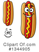 Hot Dog Clipart #1344905 by Vector Tradition SM