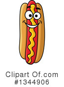 Hot Dog Clipart #1344906 by Vector Tradition SM