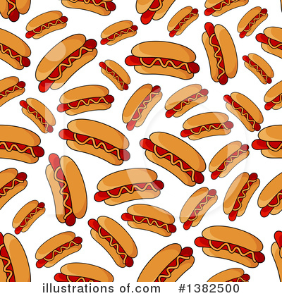 Royalty-Free (RF) Hot Dog Clipart Illustration by Vector Tradition SM - Stock Sample #1382500