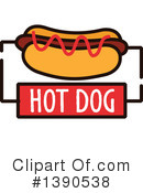 Hot Dog Clipart #1390538 by Vector Tradition SM