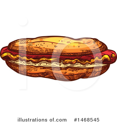 Royalty-Free (RF) Hot Dog Clipart Illustration by Vector Tradition SM - Stock Sample #1468545