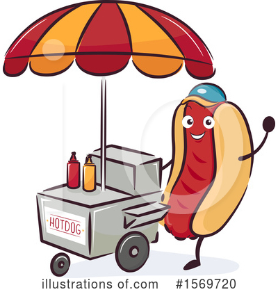 Royalty-Free (RF) Hot Dog Clipart Illustration by BNP Design Studio - Stock Sample #1569720