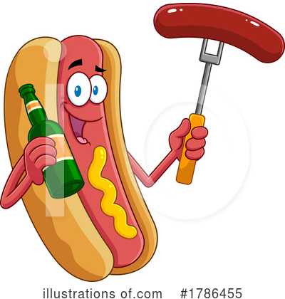 Royalty-Free (RF) Hot Dog Clipart Illustration by Hit Toon - Stock Sample #1786455