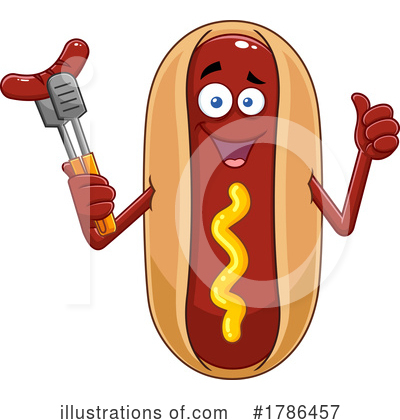 Royalty-Free (RF) Hot Dog Clipart Illustration by Hit Toon - Stock Sample #1786457
