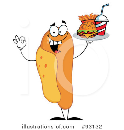Royalty-Free (RF) Hot Dog Clipart Illustration by Hit Toon - Stock Sample #93132