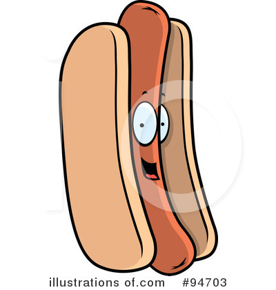 Royalty-Free (RF) Hot Dog Clipart Illustration by Cory Thoman - Stock Sample #94703