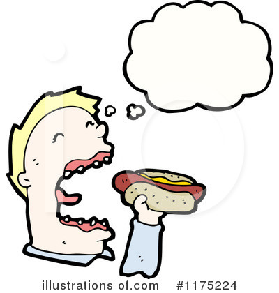 Royalty-Free (RF) Hotdog Clipart Illustration by lineartestpilot - Stock Sample #1175224