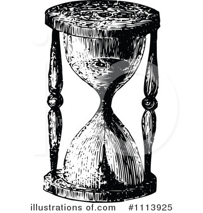Royalty-Free (RF) Hourglass Clipart Illustration by Prawny Vintage - Stock Sample #1113925