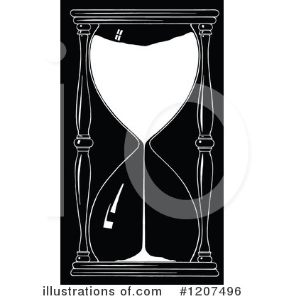 Royalty-Free (RF) Hourglass Clipart Illustration by Prawny Vintage - Stock Sample #1207496