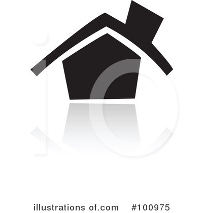 Royalty-Free (RF) House Clipart Illustration by cidepix - Stock Sample #100975