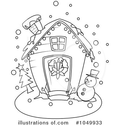 Royalty-Free (RF) House Clipart Illustration by BNP Design Studio - Stock Sample #1049933