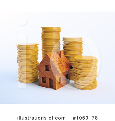 Royalty-Free (RF) House Clipart Illustration by Mopic - Stock Sample #1060178