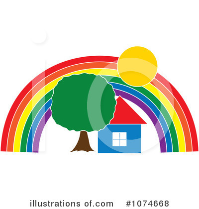 Rainbow Clipart #1074668 by Pams Clipart
