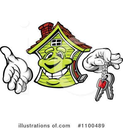 Royalty-Free (RF) House Clipart Illustration by Chromaco - Stock Sample #1100489