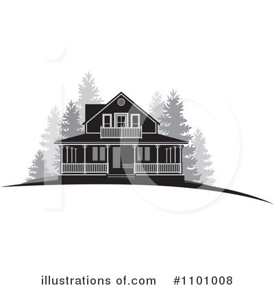 Royalty-Free (RF) House Clipart Illustration by Lal Perera - Stock Sample #1101008