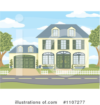 Royalty-Free (RF) House Clipart Illustration by Amanda Kate - Stock Sample #1107277