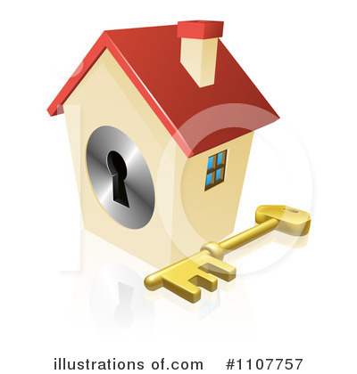 Royalty-Free (RF) House Clipart Illustration by AtStockIllustration - Stock Sample #1107757