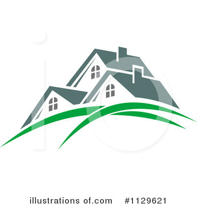 Royalty-Free (RF) House Clipart Illustration by Vector Tradition SM - Stock Sample #1129621