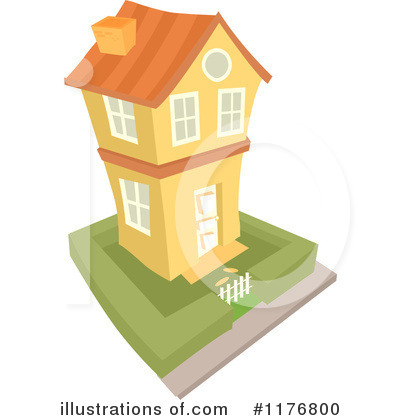 Royalty-Free (RF) House Clipart Illustration by BNP Design Studio - Stock Sample #1176800