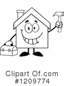 House Clipart #1209774 by Hit Toon