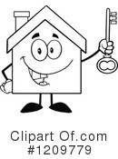 House Clipart #1209779 by Hit Toon