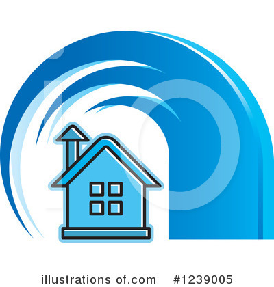 Royalty-Free (RF) House Clipart Illustration by Lal Perera - Stock Sample #1239005