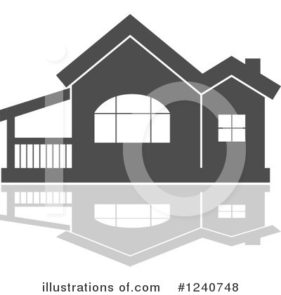 Royalty-Free (RF) House Clipart Illustration by Vector Tradition SM - Stock Sample #1240748