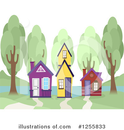 Royalty-Free (RF) House Clipart Illustration by BNP Design Studio - Stock Sample #1255833