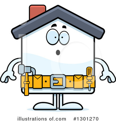 Royalty-Free (RF) House Clipart Illustration by Cory Thoman - Stock Sample #1301270
