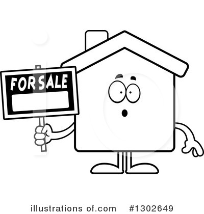 Royalty-Free (RF) House Clipart Illustration by Cory Thoman - Stock Sample #1302649