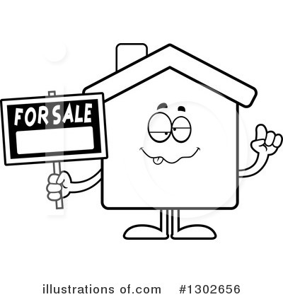 Royalty-Free (RF) House Clipart Illustration by Cory Thoman - Stock Sample #1302656