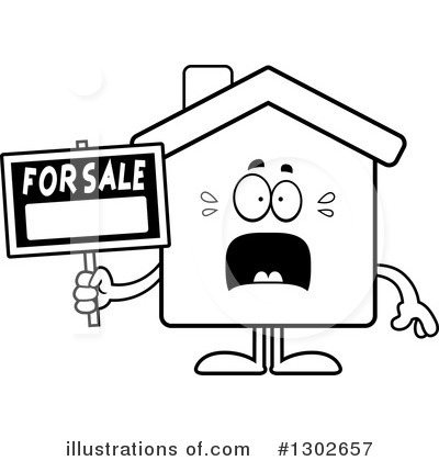 Royalty-Free (RF) House Clipart Illustration by Cory Thoman - Stock Sample #1302657
