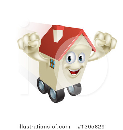 Royalty-Free (RF) House Clipart Illustration by AtStockIllustration - Stock Sample #1305829