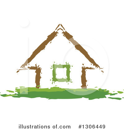 Royalty-Free (RF) House Clipart Illustration by Lal Perera - Stock Sample #1306449