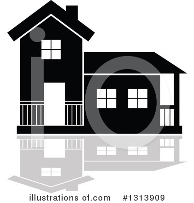 Royalty-Free (RF) House Clipart Illustration by Vector Tradition SM - Stock Sample #1313909