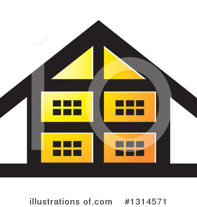 Royalty-Free (RF) House Clipart Illustration by Lal Perera - Stock Sample #1314571