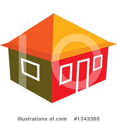 Royalty-Free (RF) House Clipart Illustration by ColorMagic - Stock Sample #1343360