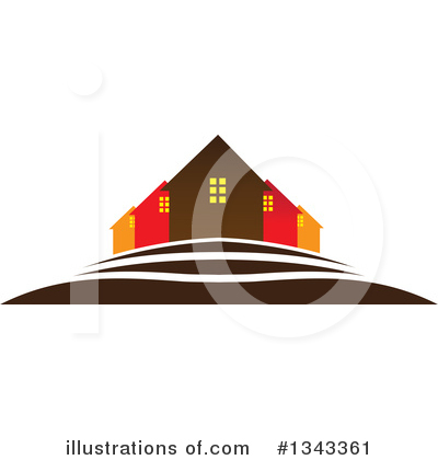 Royalty-Free (RF) House Clipart Illustration by ColorMagic - Stock Sample #1343361