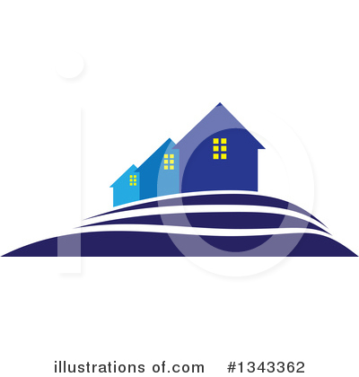 Royalty-Free (RF) House Clipart Illustration by ColorMagic - Stock Sample #1343362
