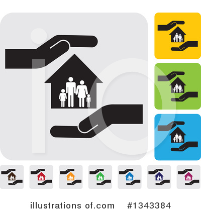 Royalty-Free (RF) House Clipart Illustration by ColorMagic - Stock Sample #1343384