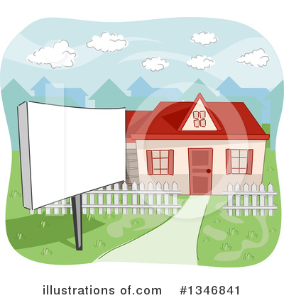 Royalty-Free (RF) House Clipart Illustration by BNP Design Studio - Stock Sample #1346841
