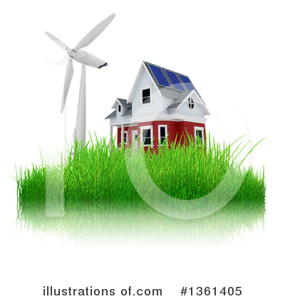 Wind Turbine Clipart #1361405 by KJ Pargeter