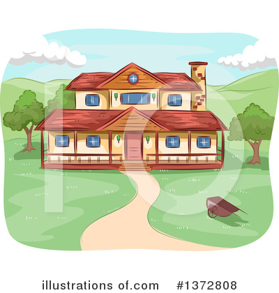 Royalty-Free (RF) House Clipart Illustration by BNP Design Studio - Stock Sample #1372808