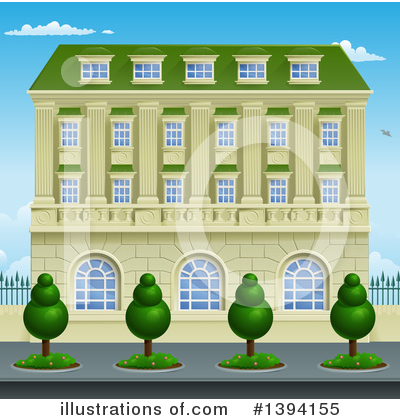 Mansion Clipart #1394155 by AtStockIllustration